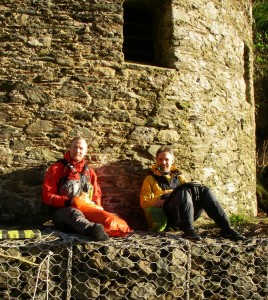 Brian and Eugene in Mill Bay Cove