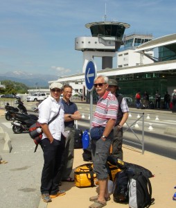 Arrival in Ajaccio