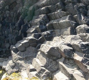 Basalt hexagons