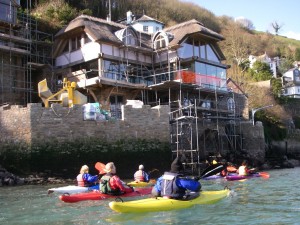 new thatch on the waterside