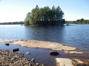 island in fegen lake